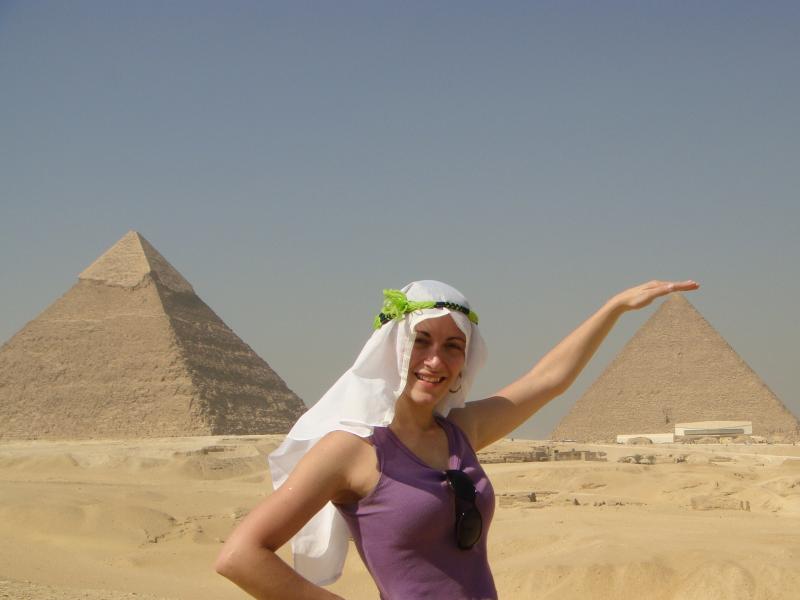 Excursão para as pirâmides e a Esfinge.